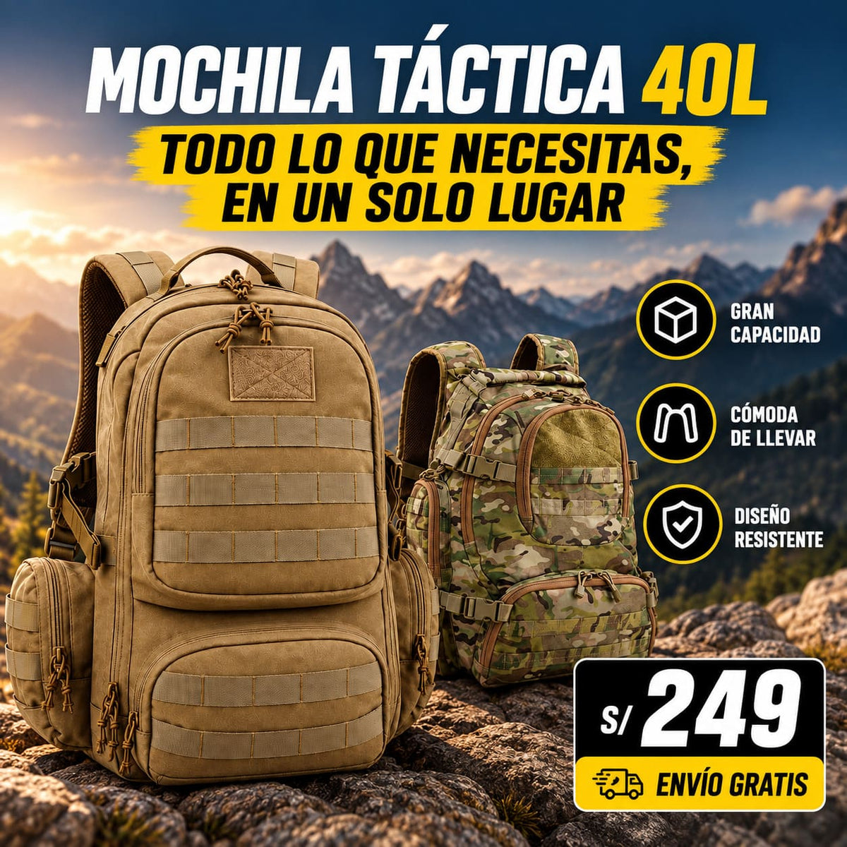 Mochila Táctica Premium
