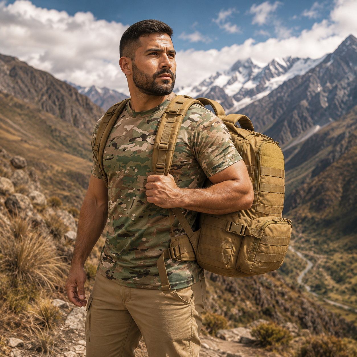 Combo Patriota Táctico | Mochila Táctica 40L + Polo táctico