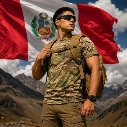 Combo Patriota Táctico | Mochila Táctica 40L + Polo táctico