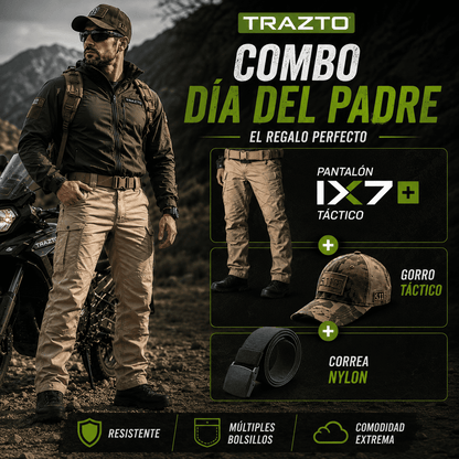 Combo Táctico Día del Padre | Pantalón IX7 + Gorro Táctico + Correa Táctica