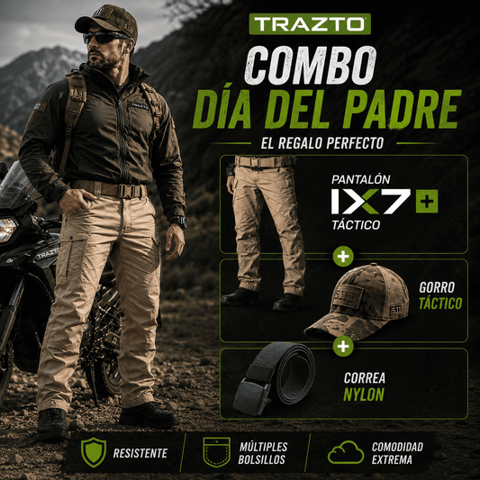 Combo Táctico Día del Padre | Pantalón IX7 + Gorro Táctico + Correa Táctica